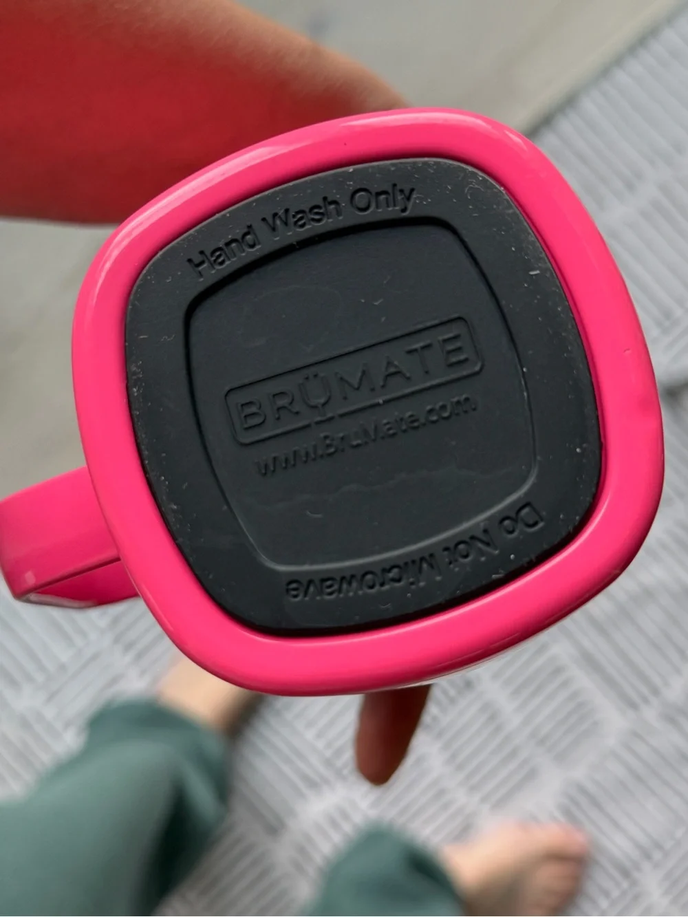 BrüMate Hot Pink Travel Mug with Handle
